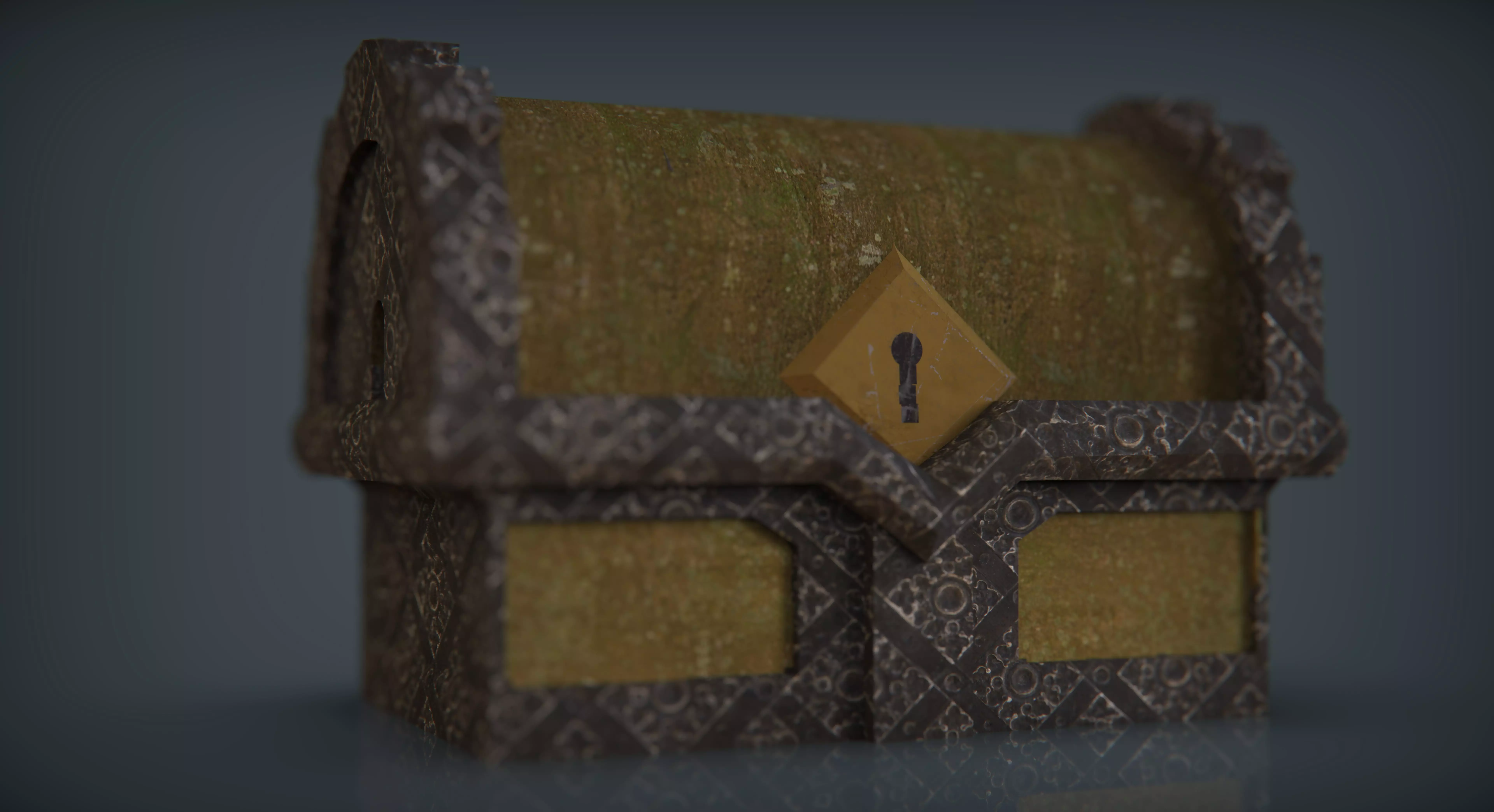 Treasure Box Free low-poly 3D model