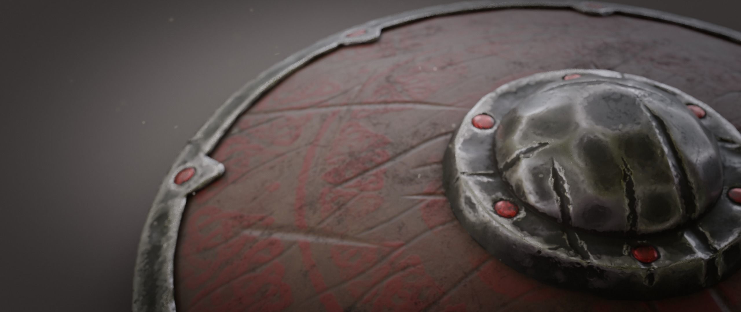 Viking Shield Low-poly 3D model_7