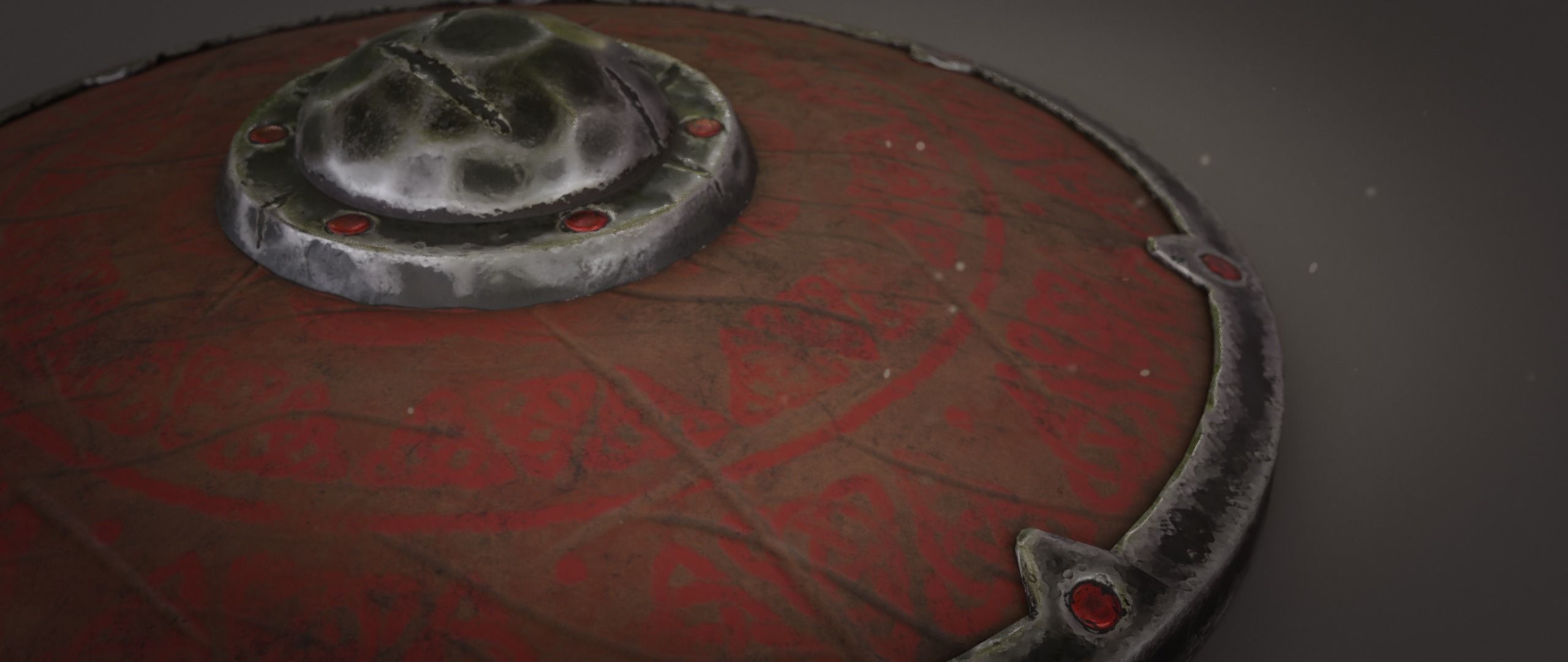 Viking Shield Low-poly 3D model_8