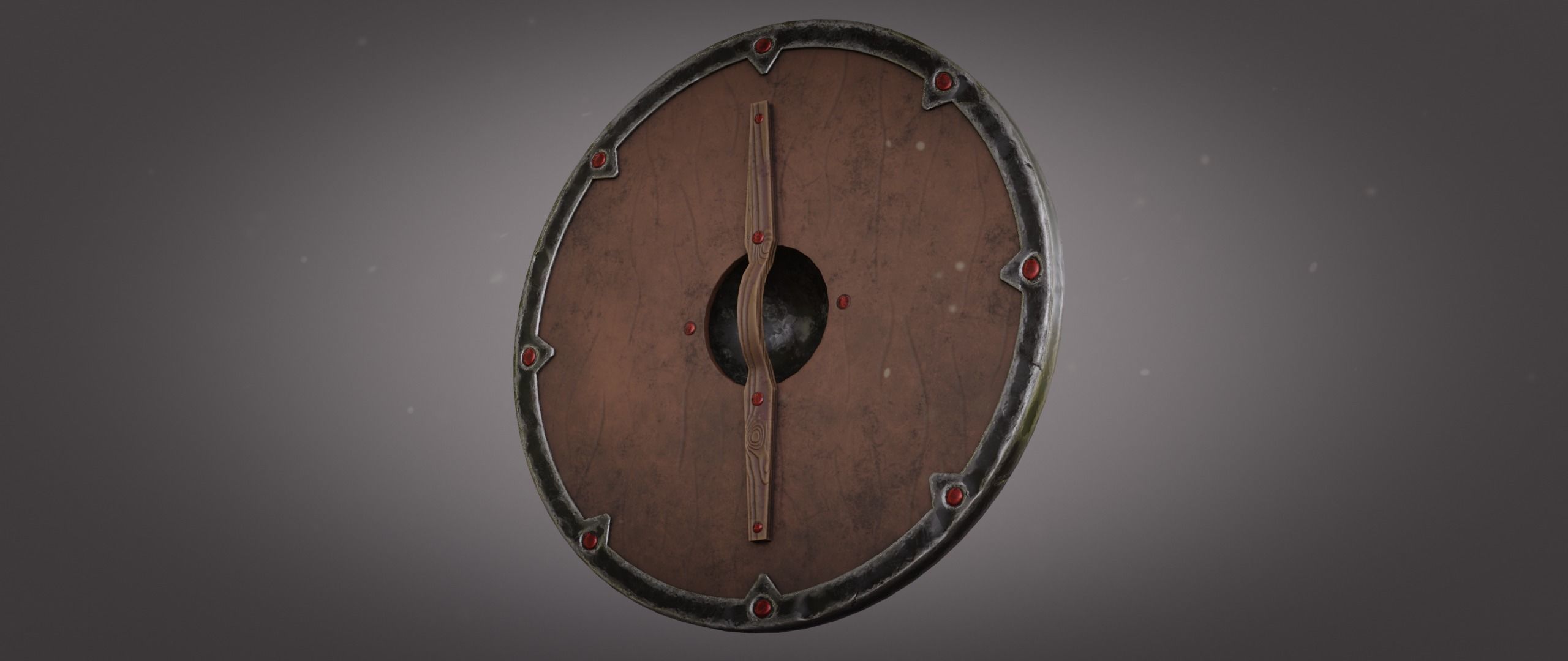 Viking Shield Low-poly 3D model_5