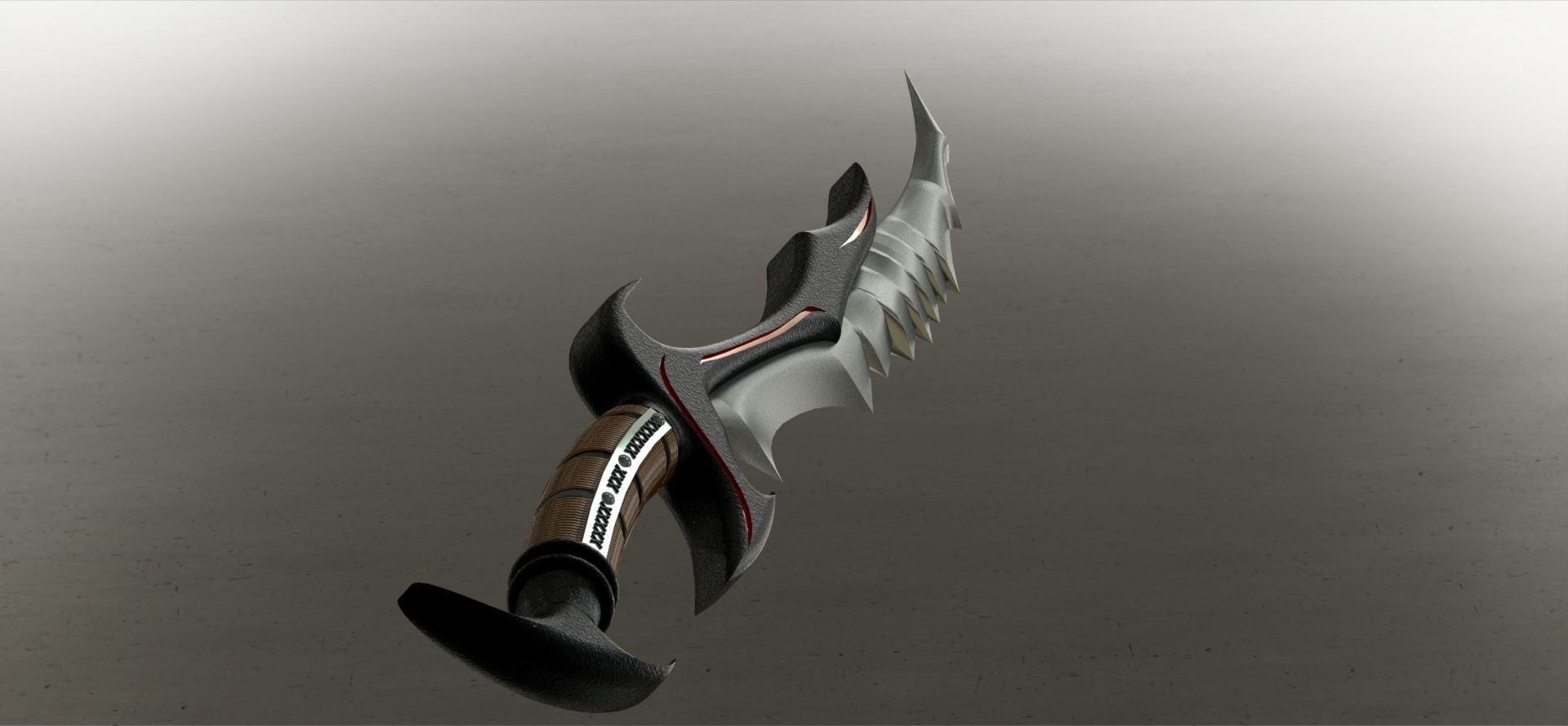 SKYRIM DAEDRIC SWORD 3D print model_1
