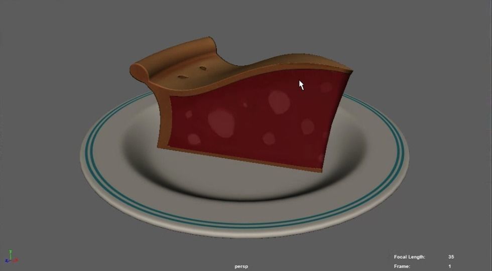 Piece of pie 3D model_1