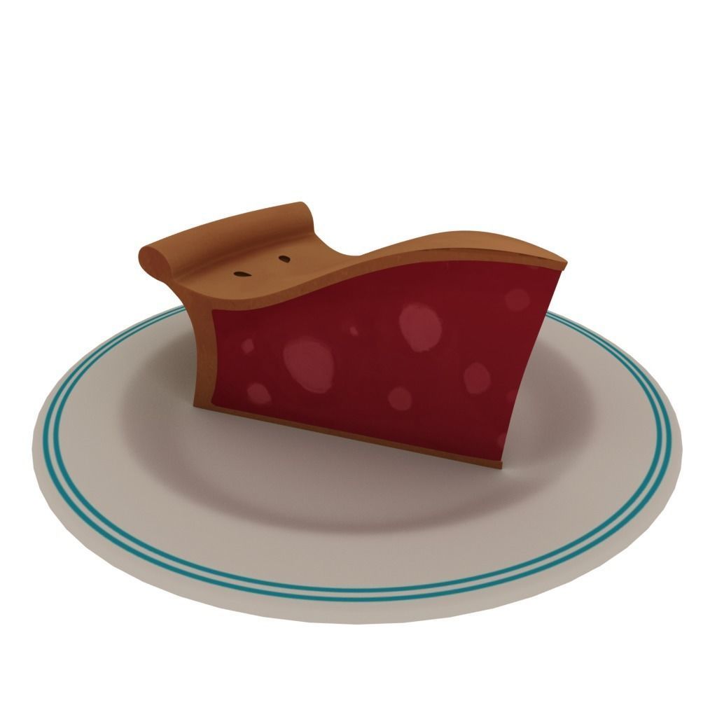 Piece of pie 3D model_3