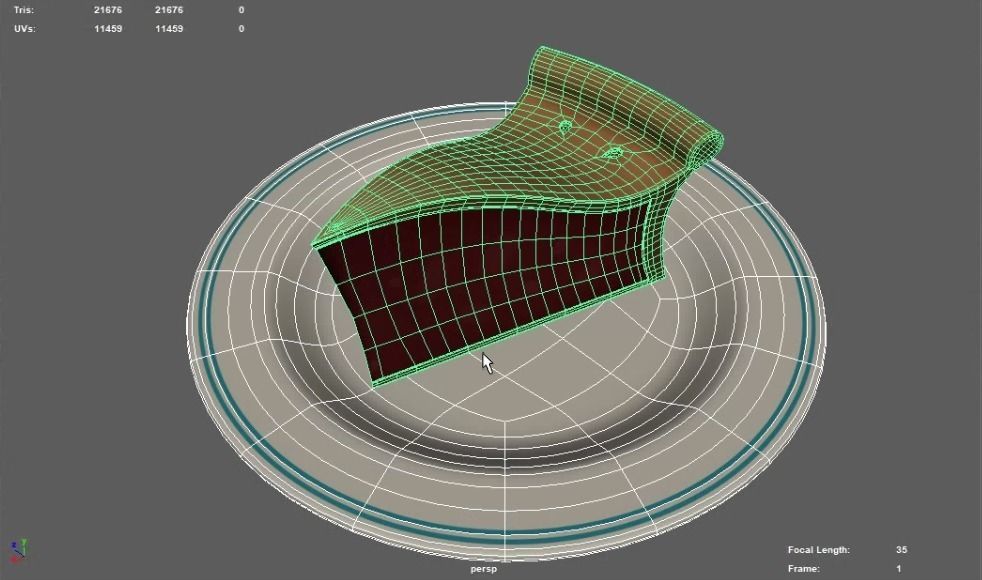 Piece of pie 3D model_4