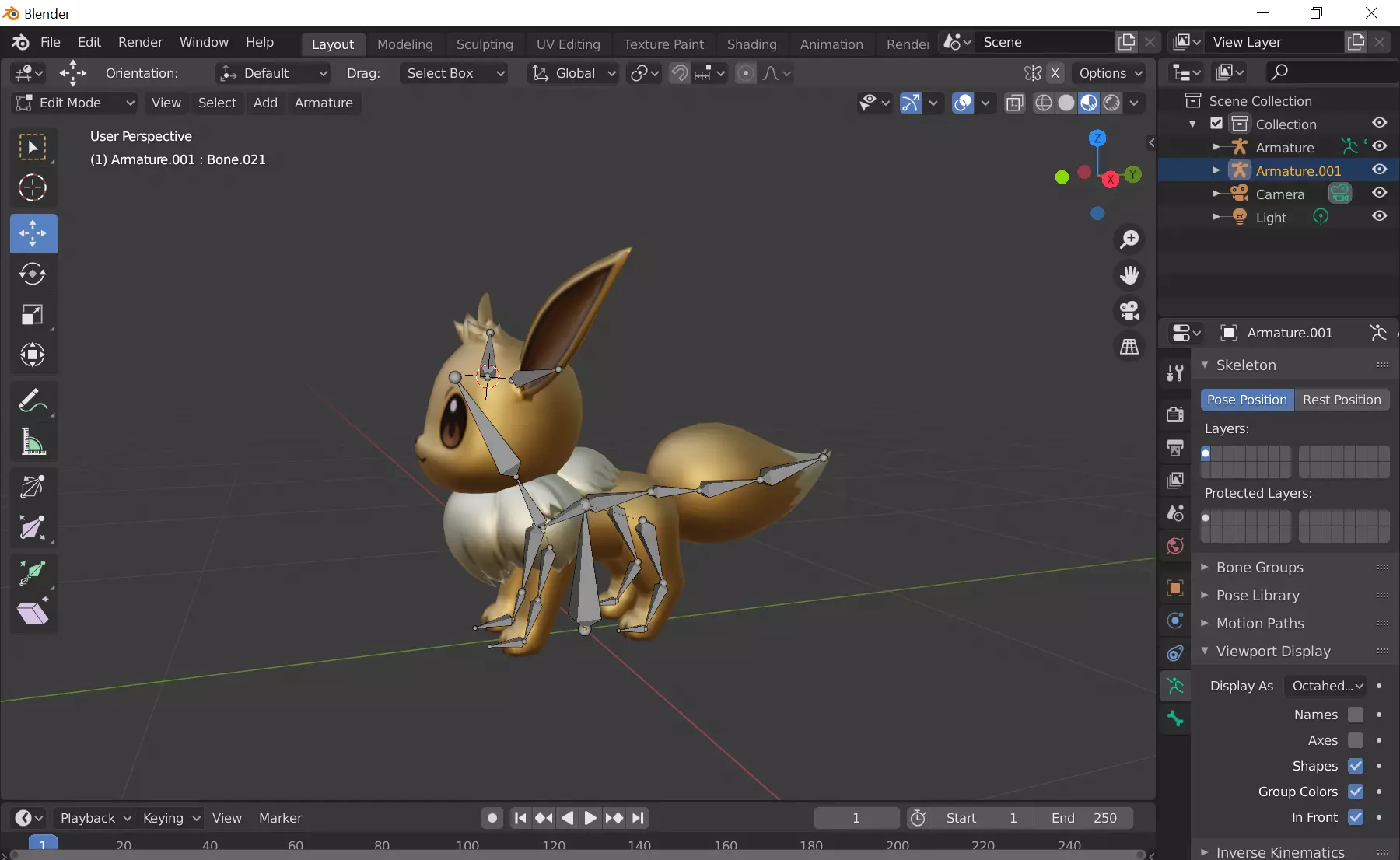 Eevee model Free 3D model