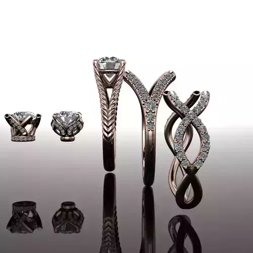 jewelry design ring 3D print model