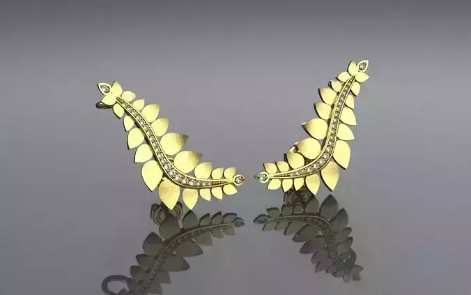 Ear Cuff  Delicate Movements - Jewelry 3D - BR-25