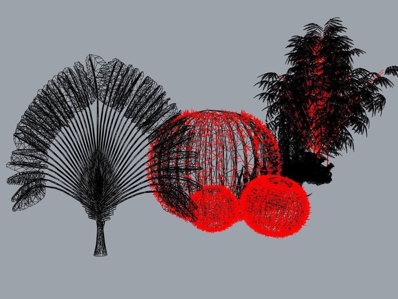 CACTI PACK Low-poly 3D model_9