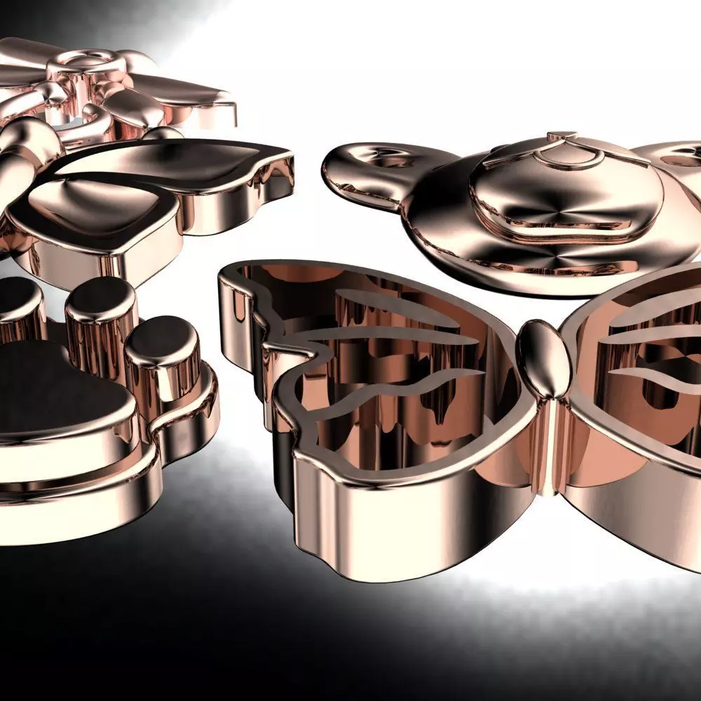 animals simplistic 3D print model_0