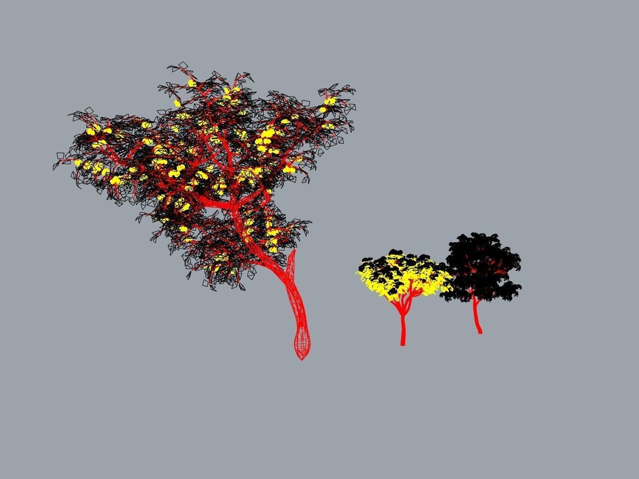 TREE PACK Low-poly 3D model_11