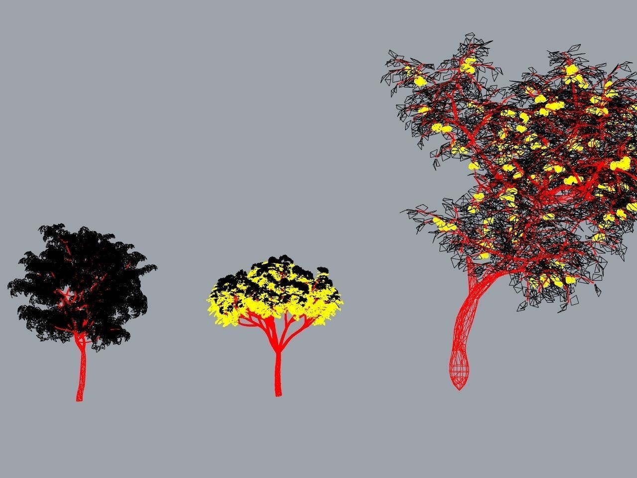 TREE PACK Low-poly 3D model_10