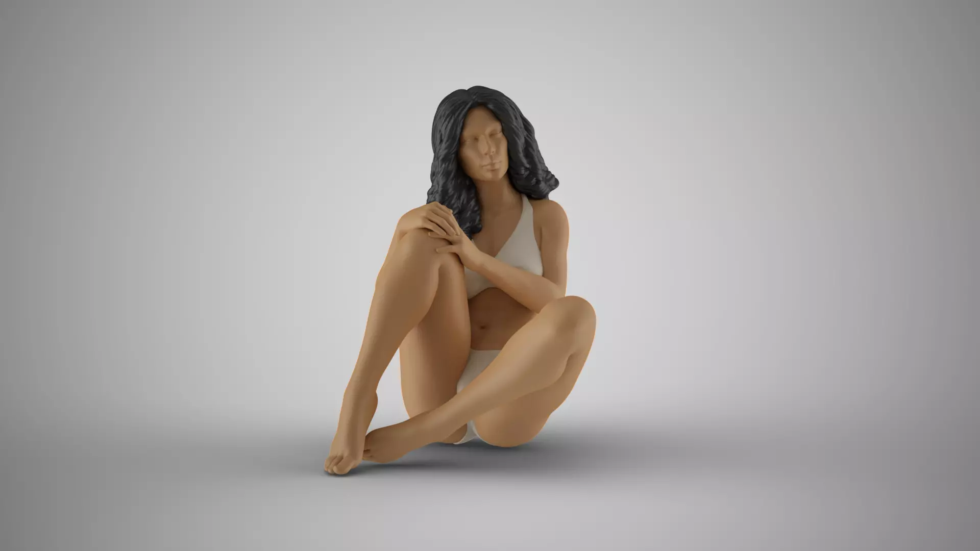 Idle Woman 2 3D print model