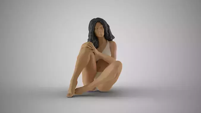 Idle Woman 2 3D print model