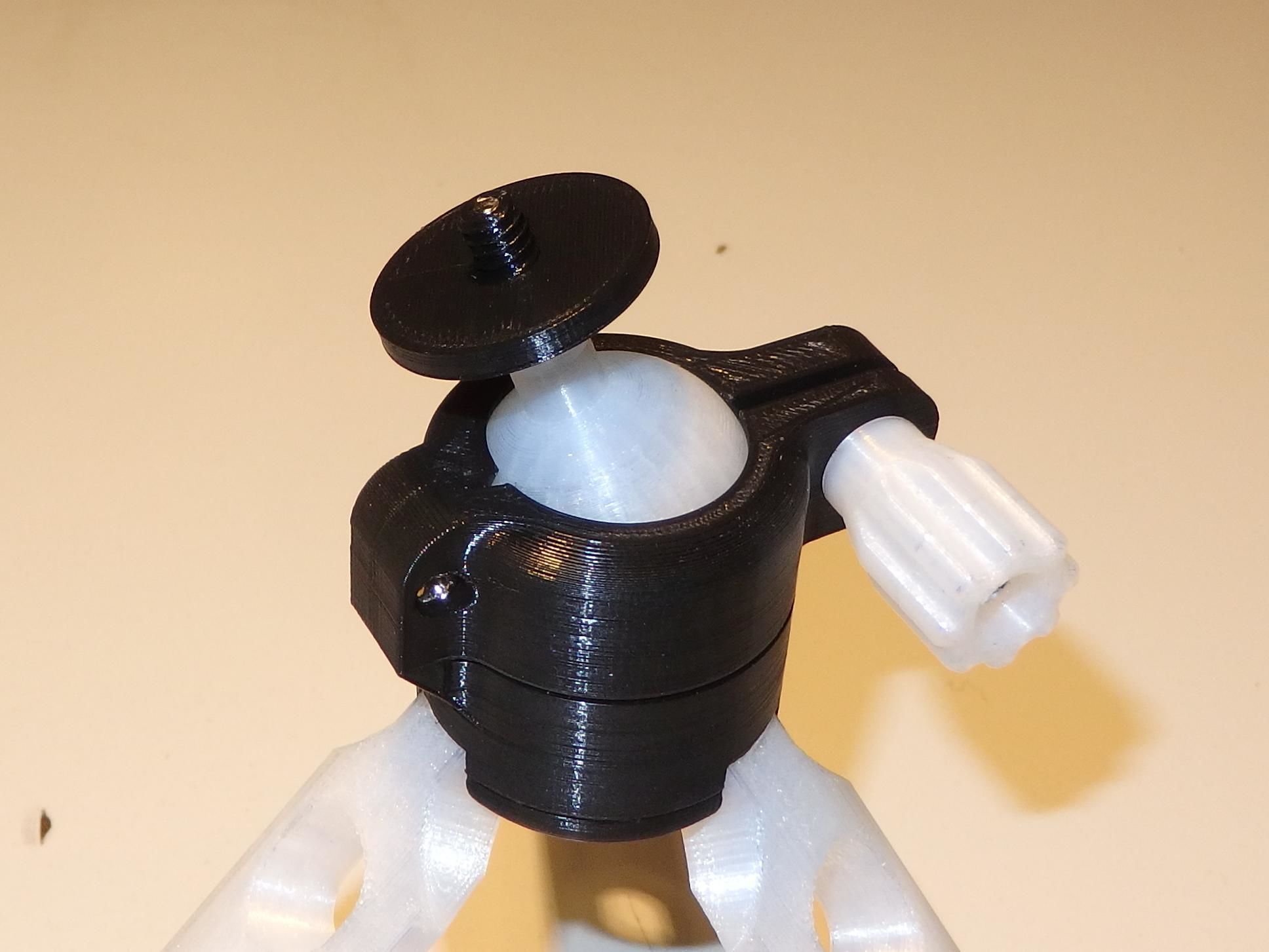Camera tripod with ball joint and strong screw 3D print model_4