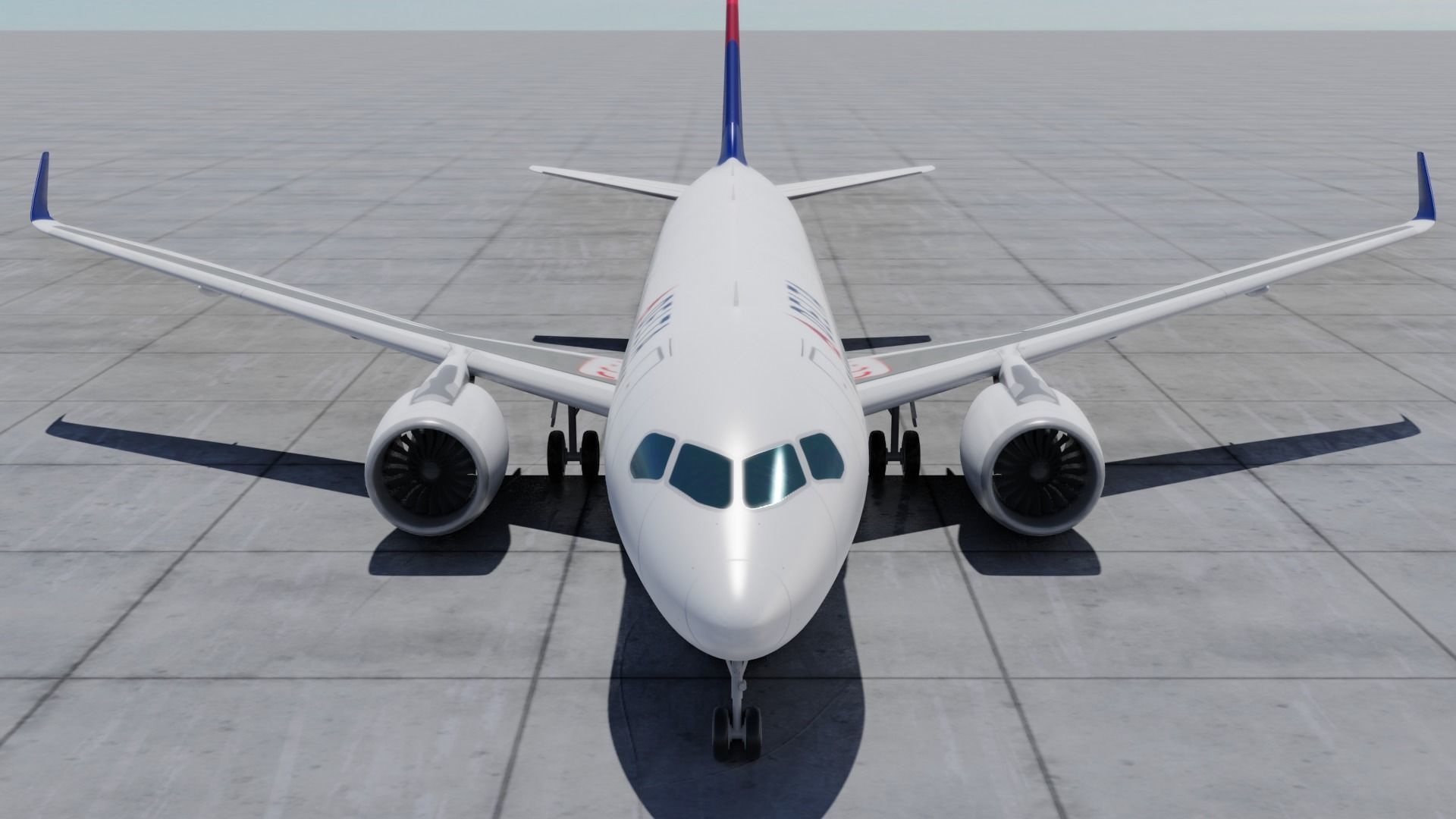 Pack Airbus A220-300 Multi livery Low-poly 3D model_3