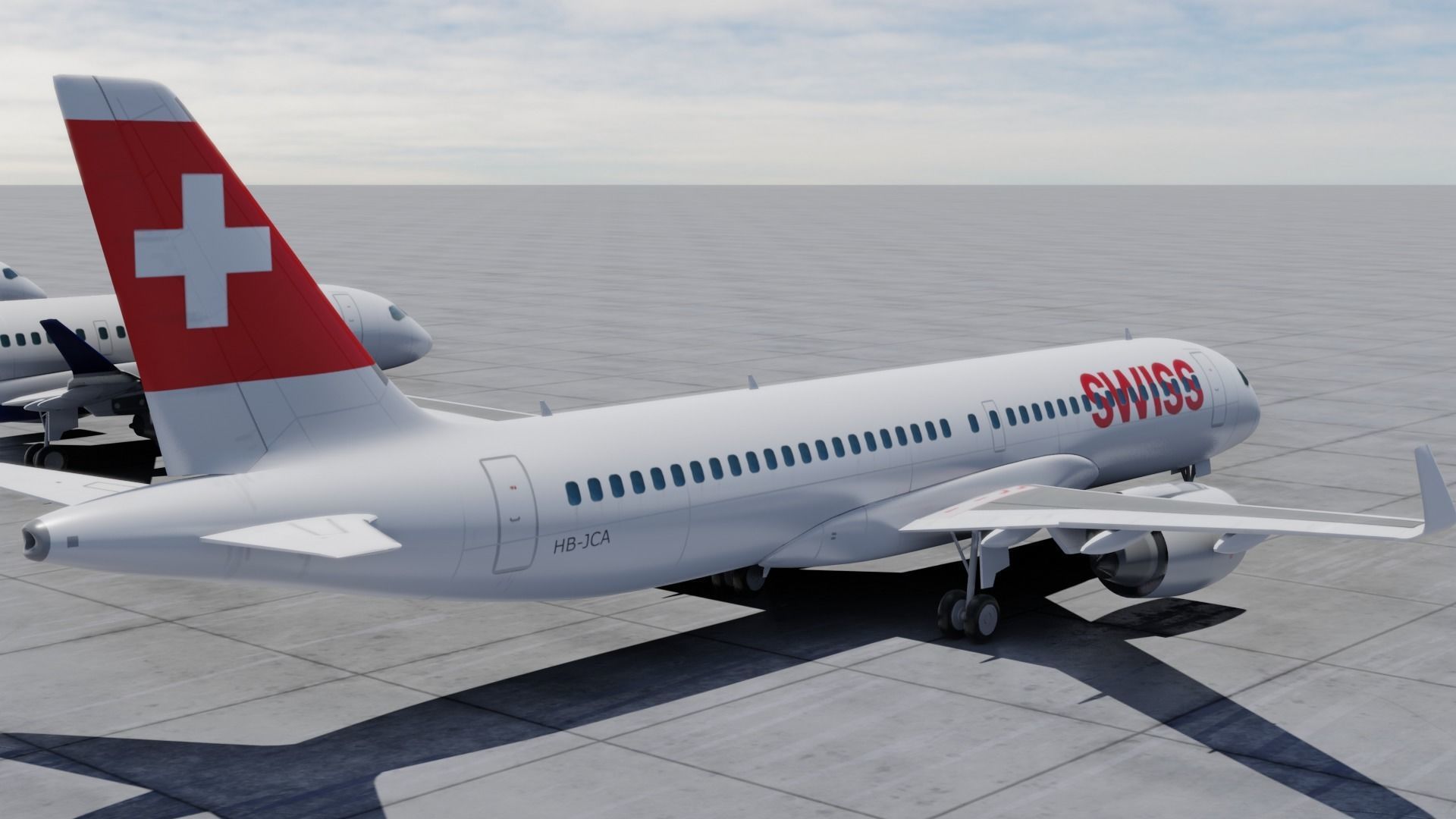 Pack Airbus A220-300 Multi livery Low-poly 3D model_4