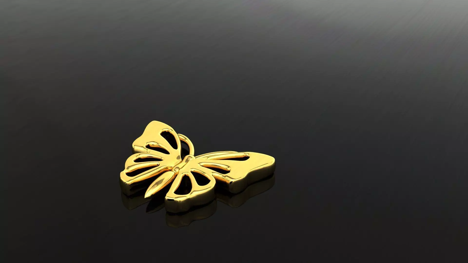 butterfly gold Free 3D print model_0