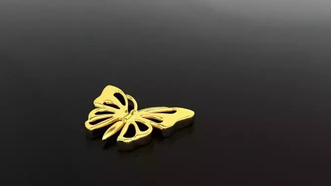 butterfly gold Free 3D print model