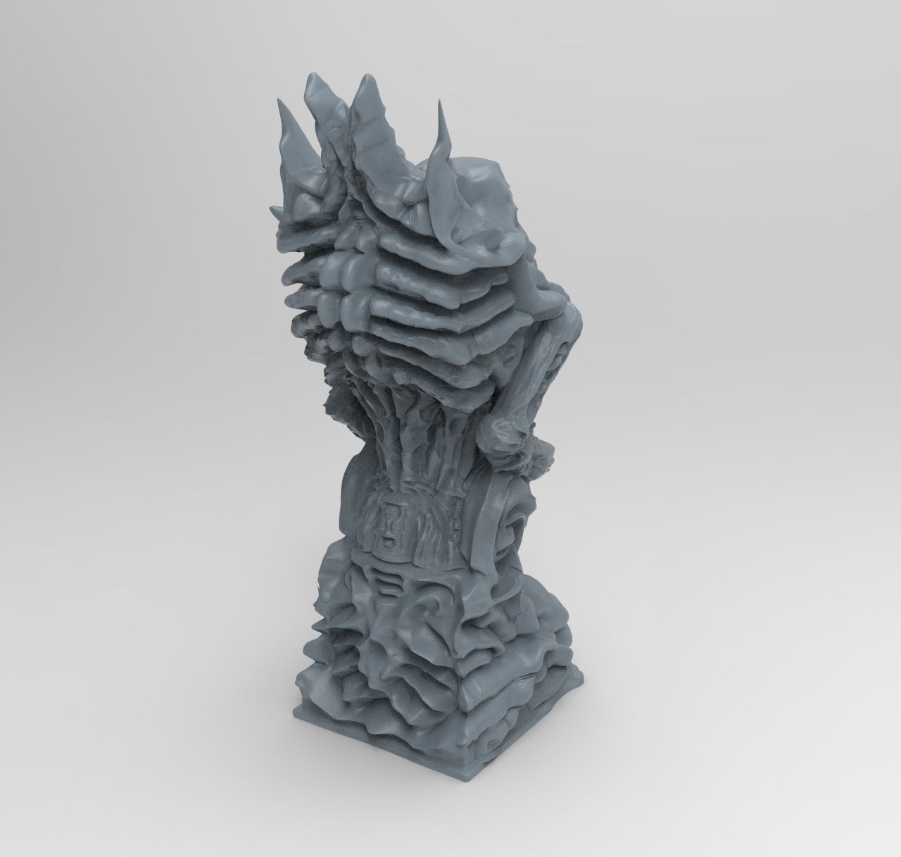 Gigeresqe statue of skeleton 3D print model_10
