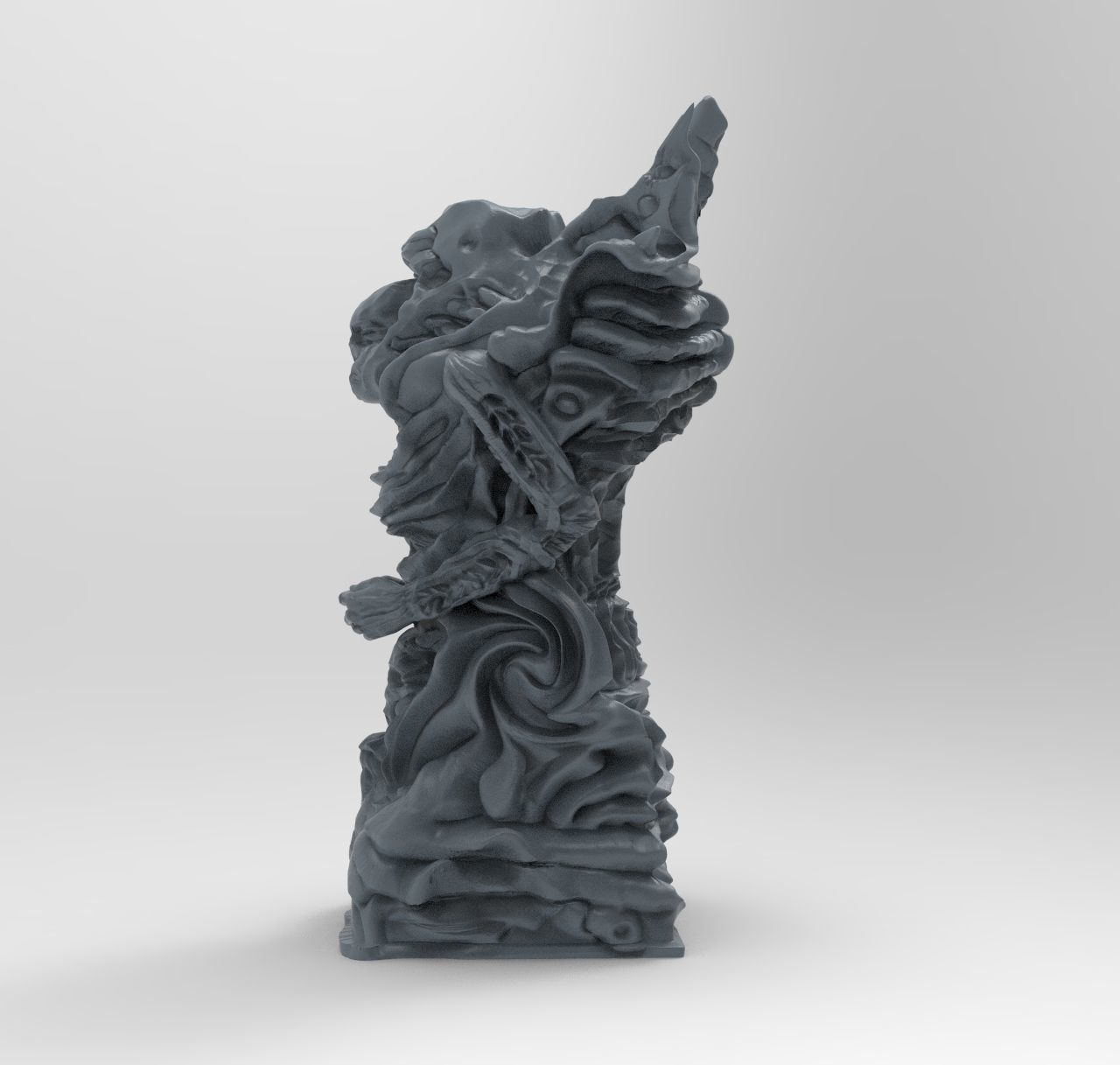 Gigeresqe statue of skeleton 3D print model_7