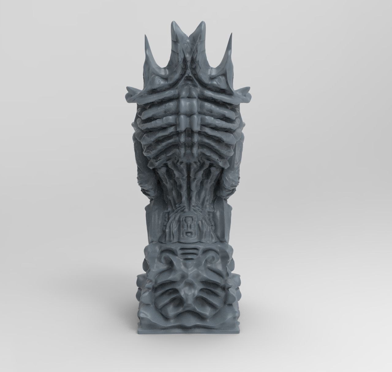 Gigeresqe statue of skeleton 3D print model_9