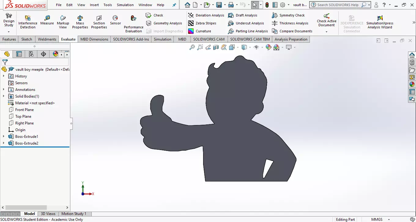 Vault Boy Meeple Free 3D print model