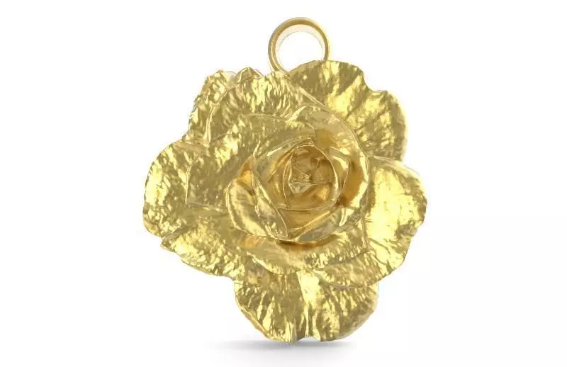 Rose pendant 1 3D print model_0