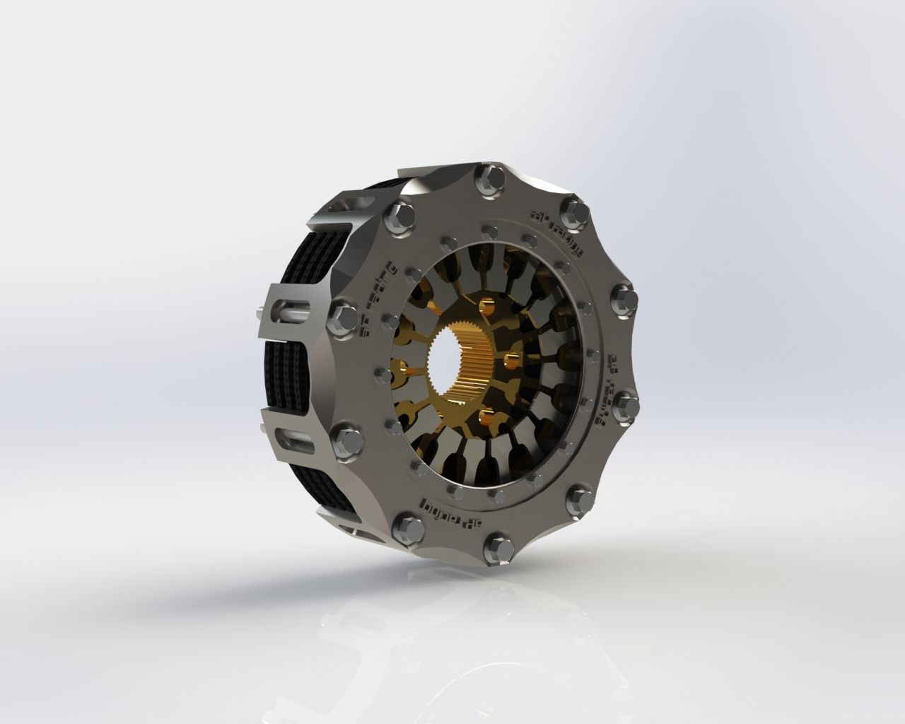 Formula 1 Clutch system aP racin 3D model_4