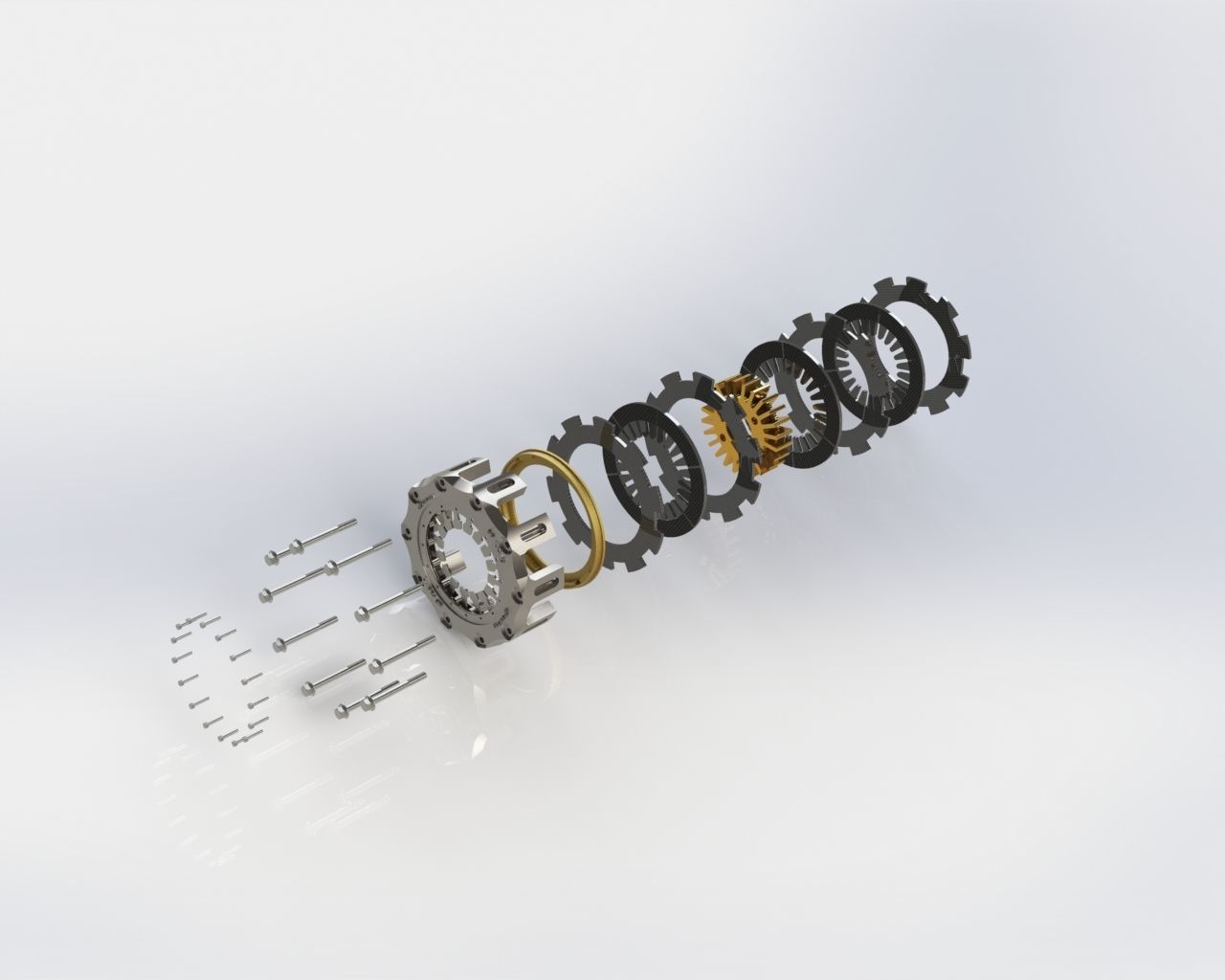 Formula 1 Clutch system aP racin 3D model_7