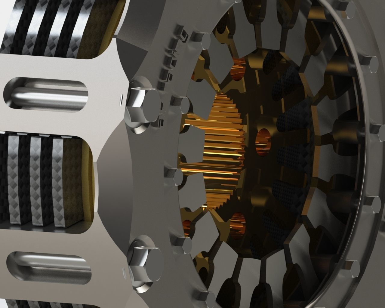 Formula 1 Clutch system aP racin 3D model_6