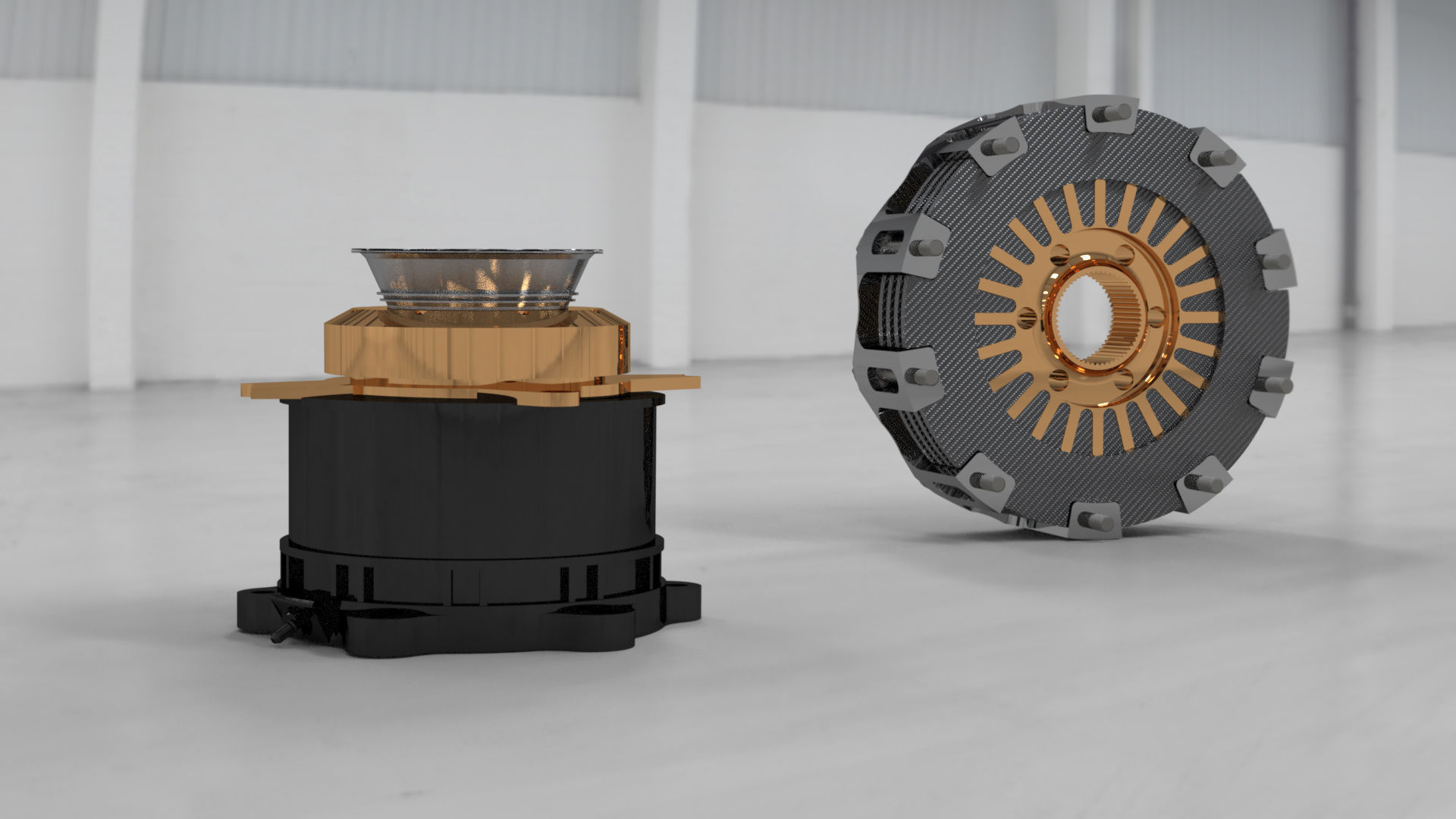 Formula 1 Clutch system aP racin 3D model_2