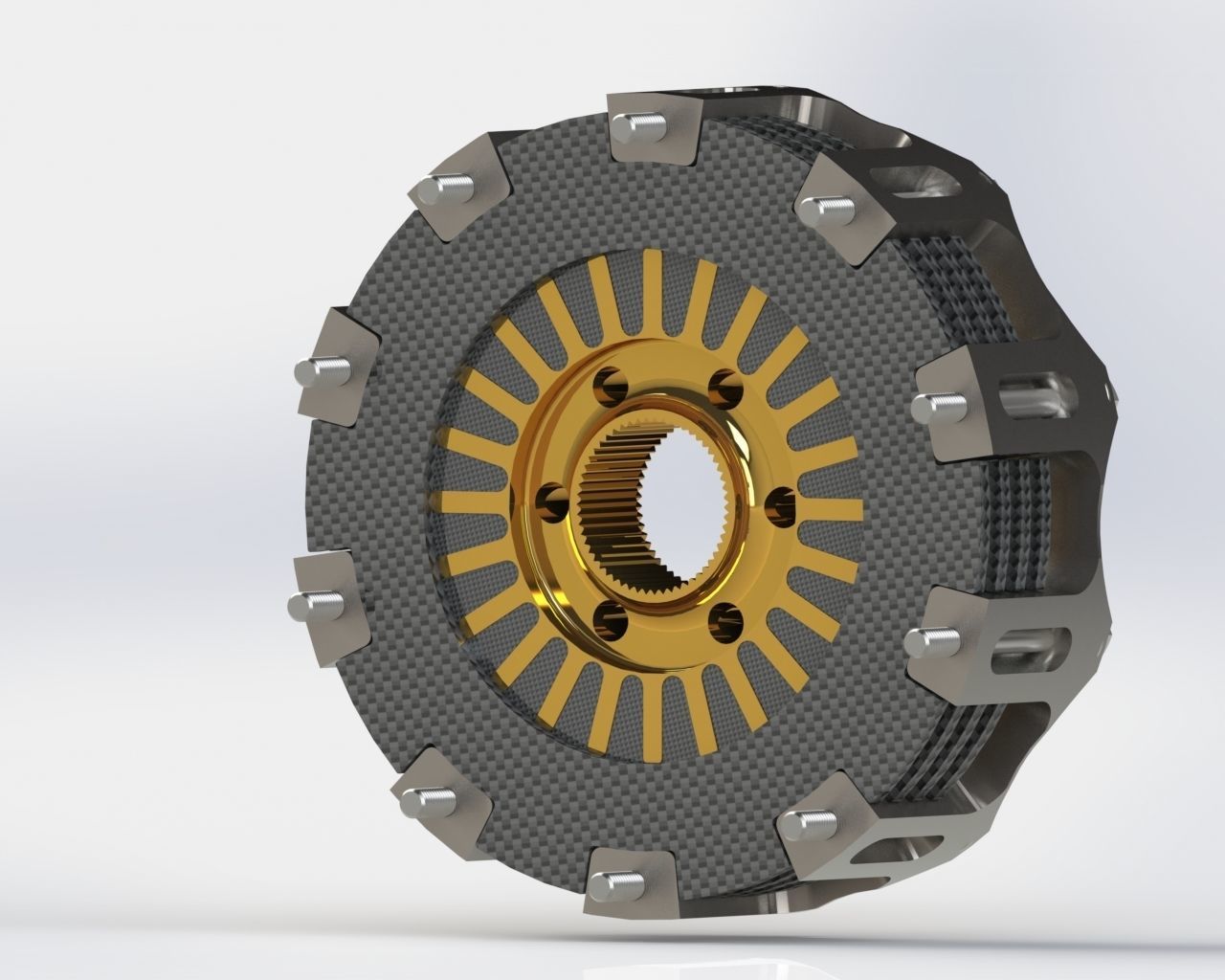 Formula 1 Clutch system aP racin 3D model_5