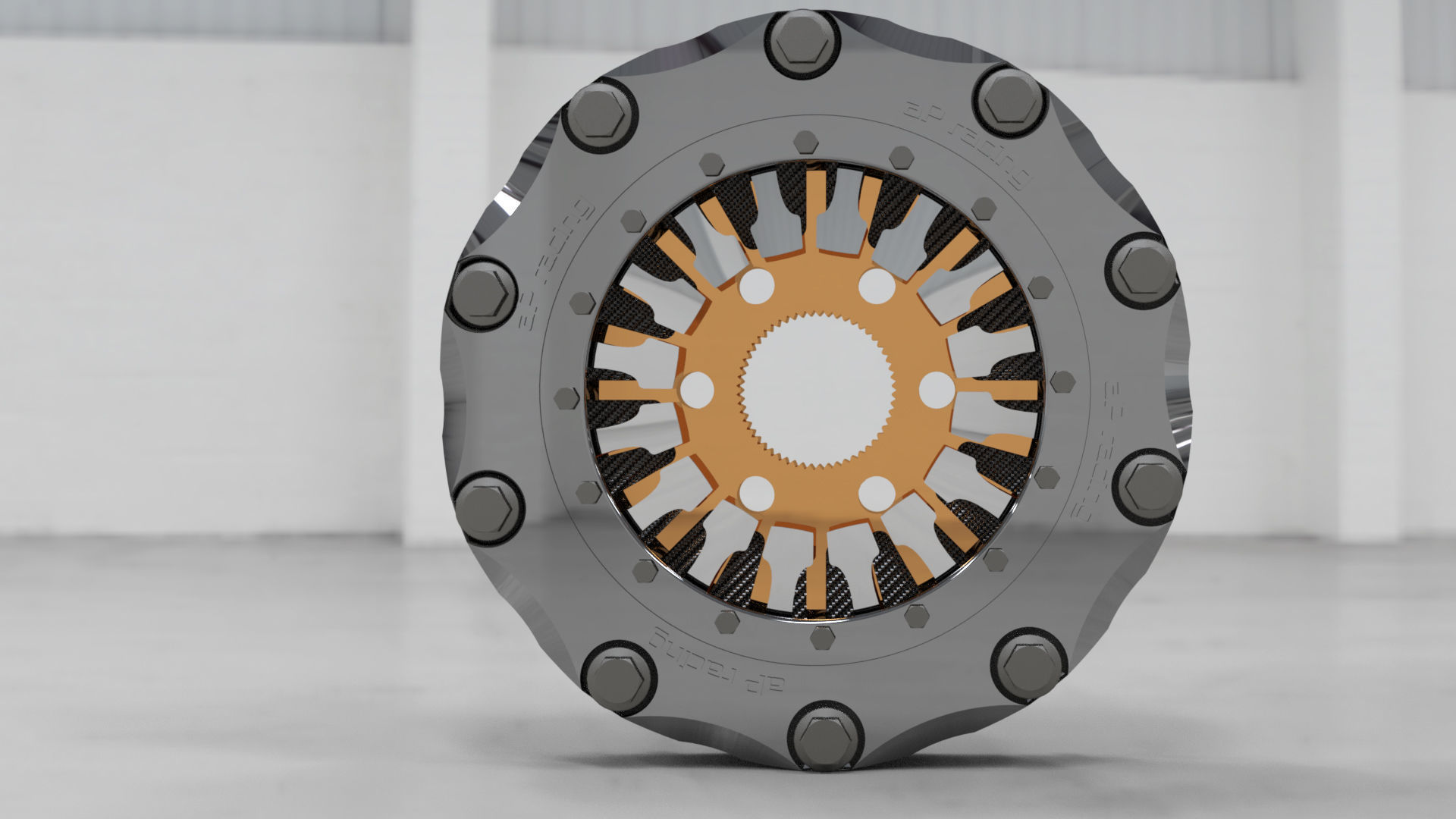 Formula 1 Clutch system aP racin 3D model_3