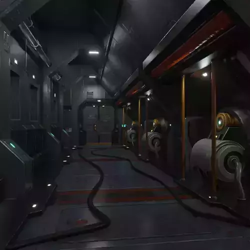 Sci fi interior 03 PBR real time