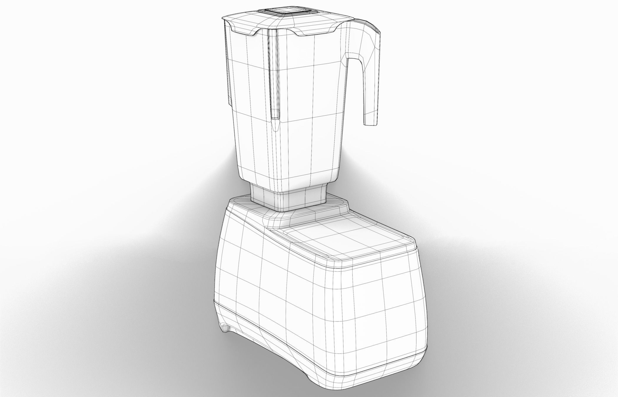Kitchen Blender Blendtec Low-poly 3D model_1
