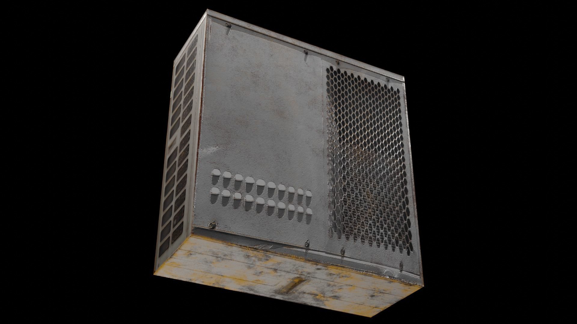Air Conditioner Low-poly 3D model_11