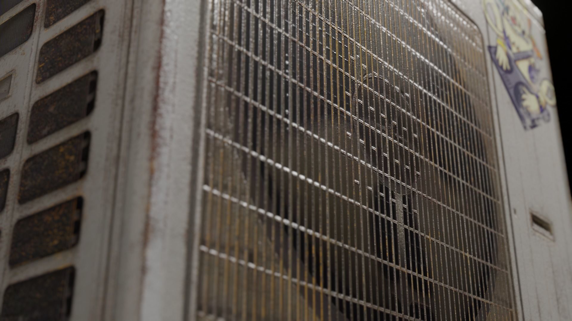 Air Conditioner Low-poly 3D model_3