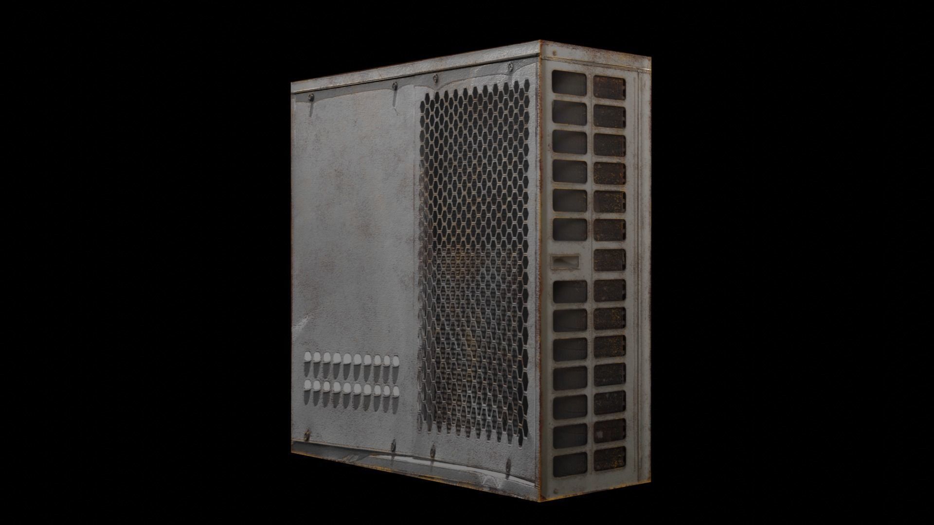 Air Conditioner Low-poly 3D model_10
