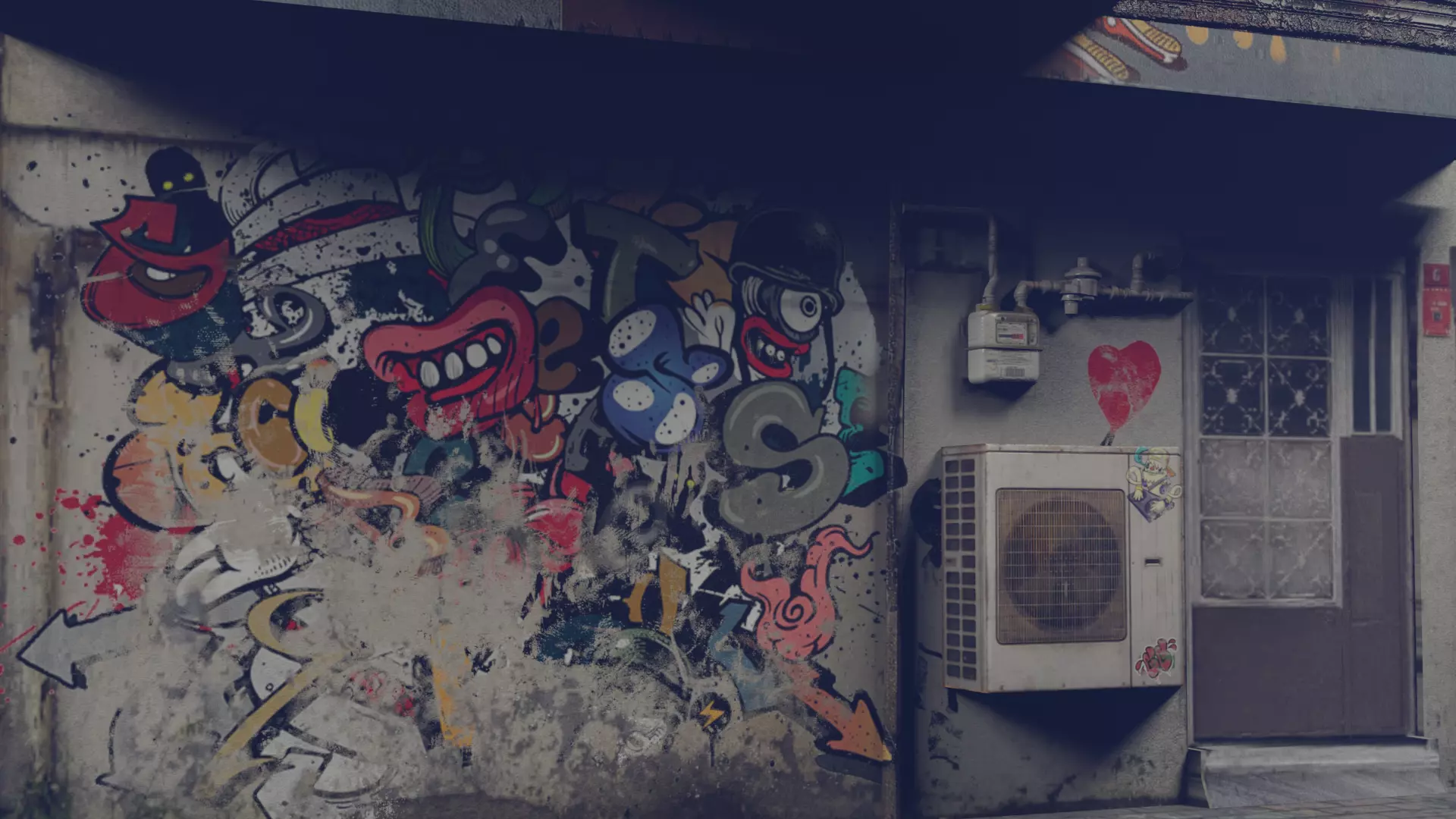 Air Conditioner Low-poly 3D model_0