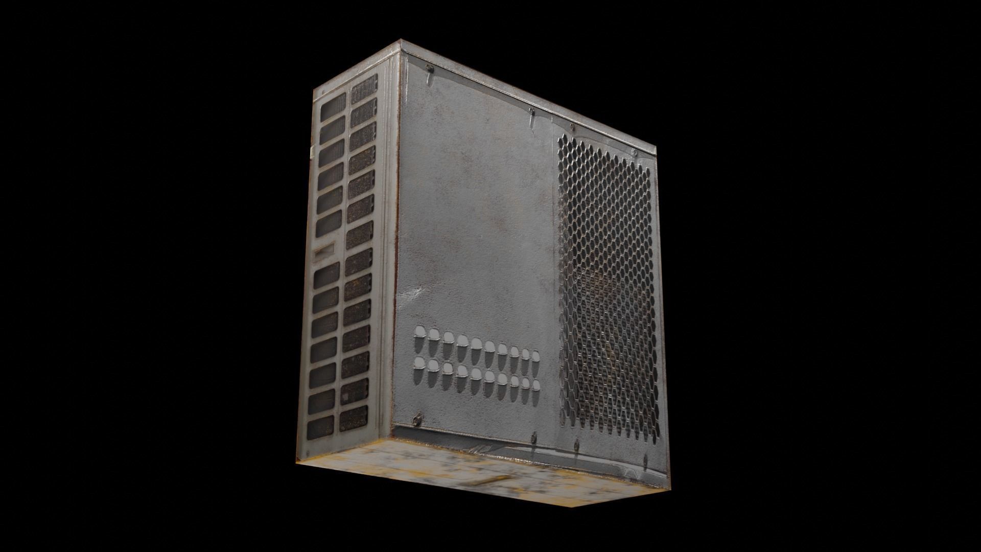 Air Conditioner Low-poly 3D model_7