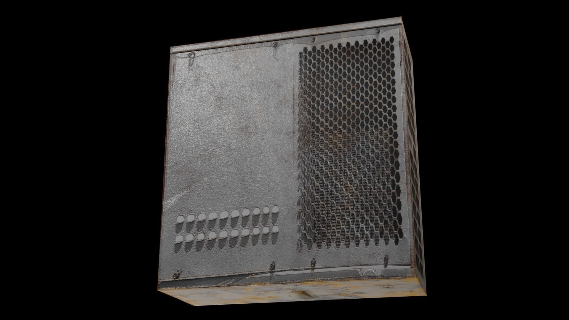 Air Conditioner Low-poly 3D model_13