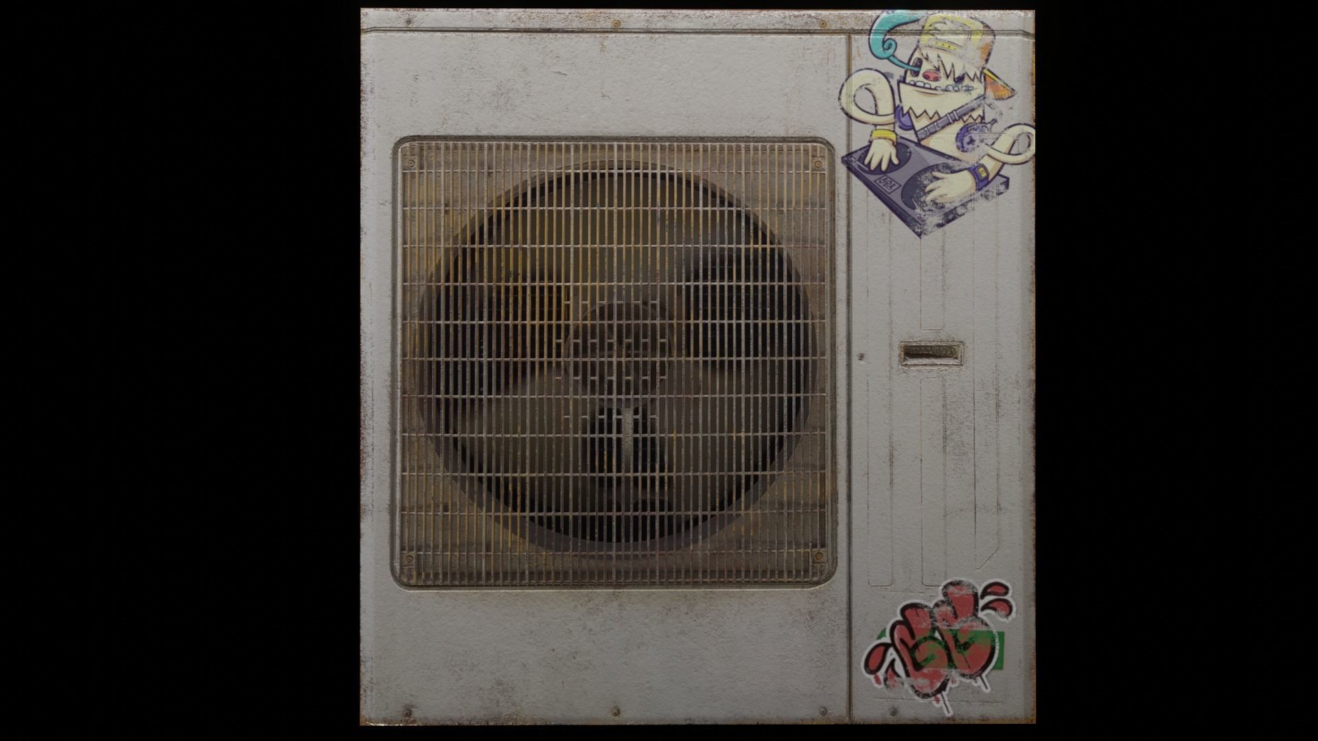 Air Conditioner Low-poly 3D model_18