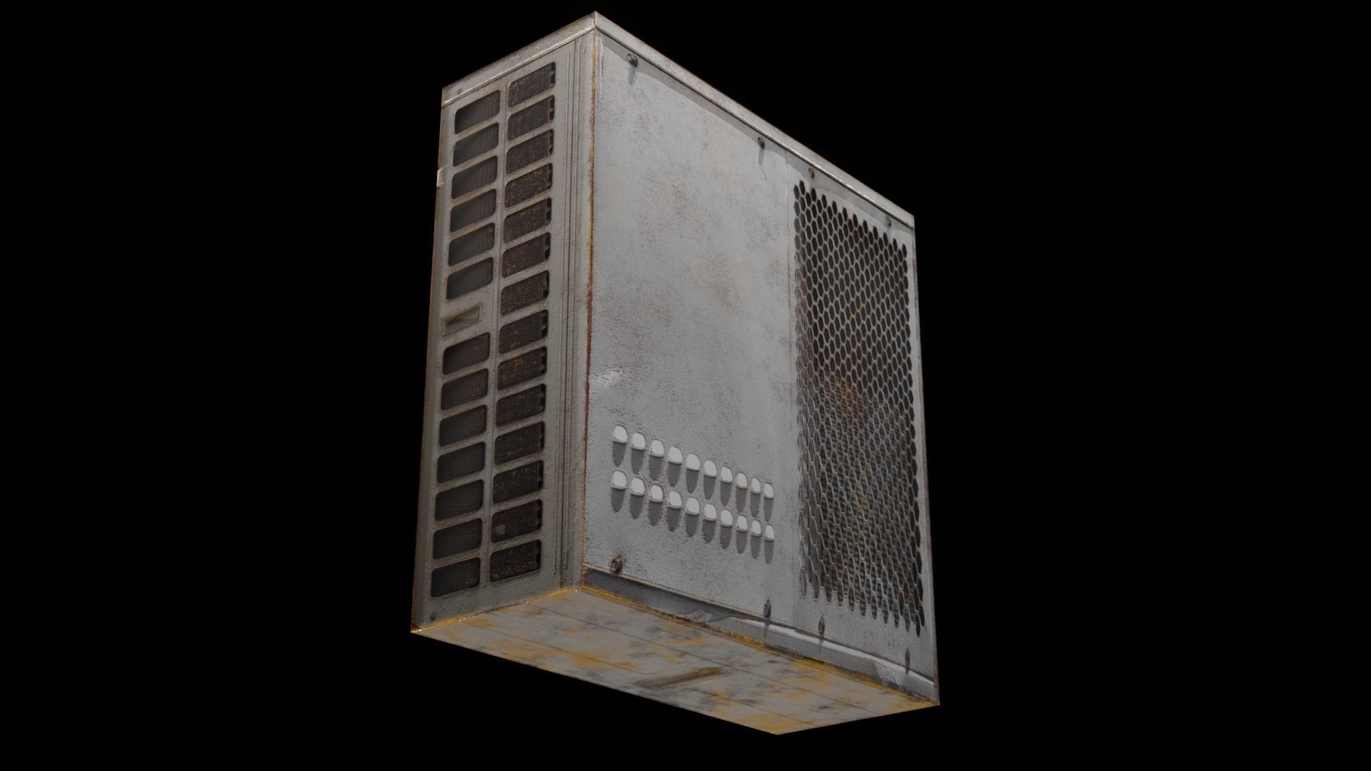 Air Conditioner Low-poly 3D model_16