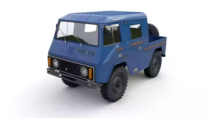 VOLVO LAPLANDER C202 CREWCAB 1977 3D model
