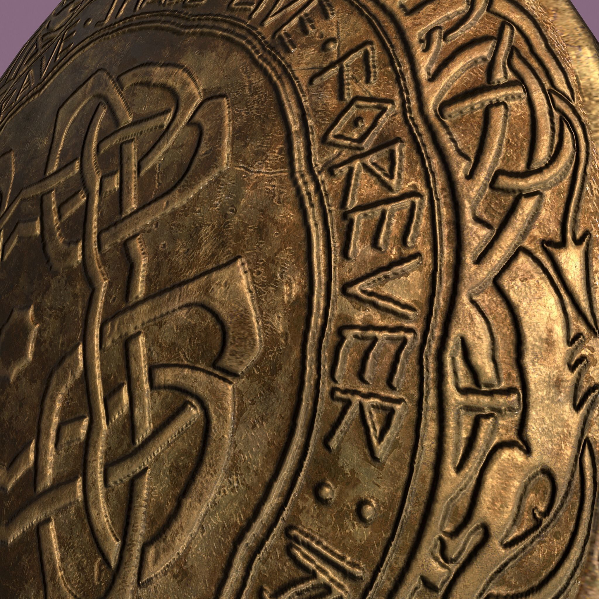 Medieval Pin Design Two  3D model_26