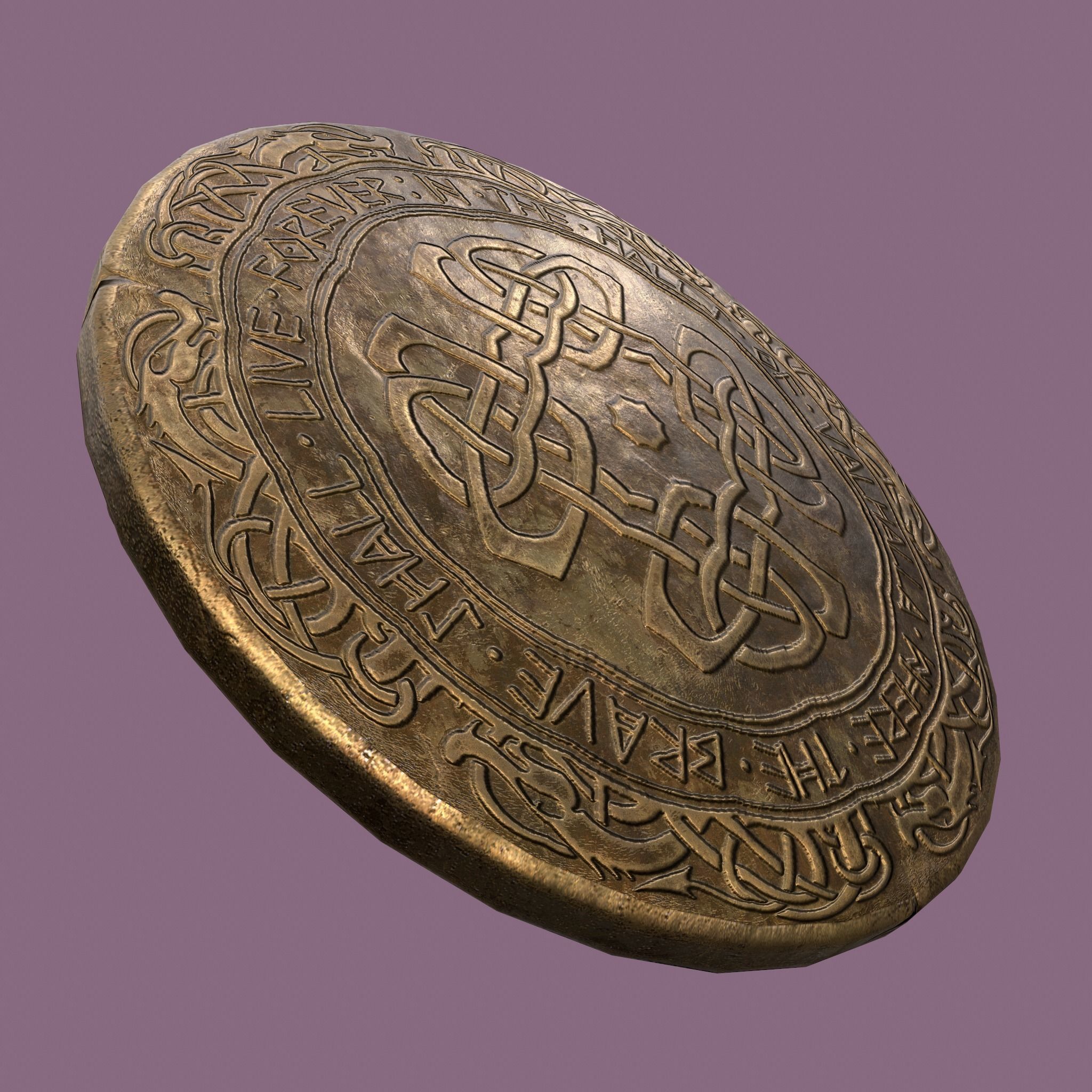 Medieval Pin Design Two  3D model_12