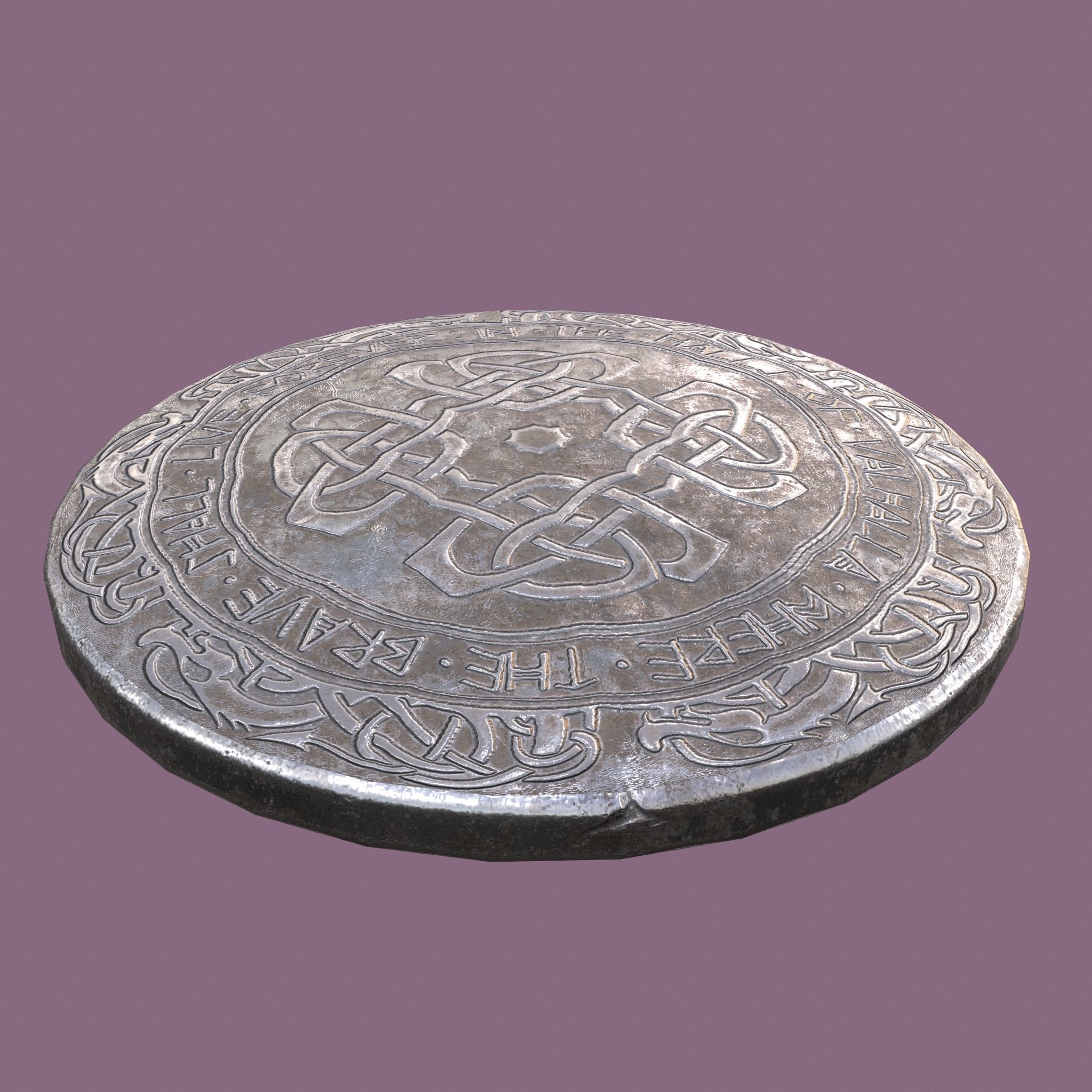 Medieval Pin Design Two  3D model_11