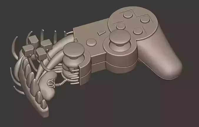 Playstation controller 3D print model