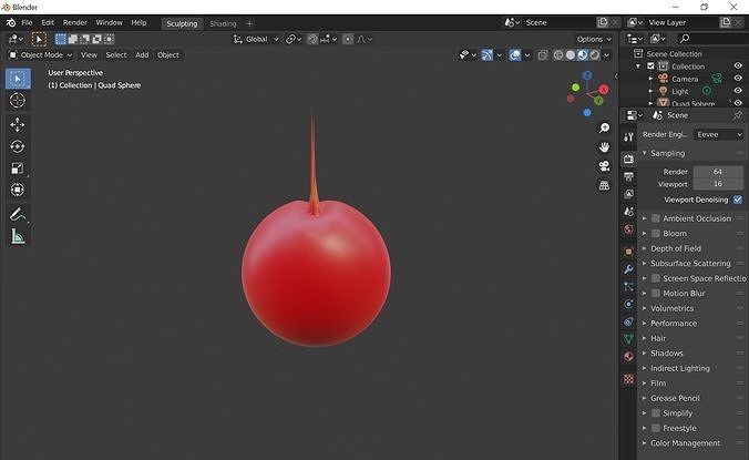 apple Free 3D model