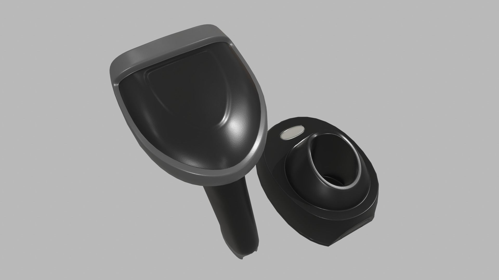 Game Ready Barcode Scanner Low-poly 3D model_6
